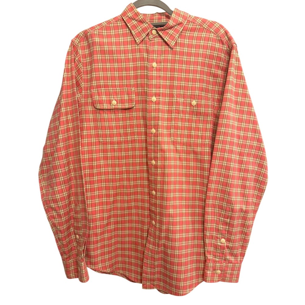 Polo Ralph Lauren Men's Soft Flannel Long Sleeve Plaid‎ Button Up Shirt Size M